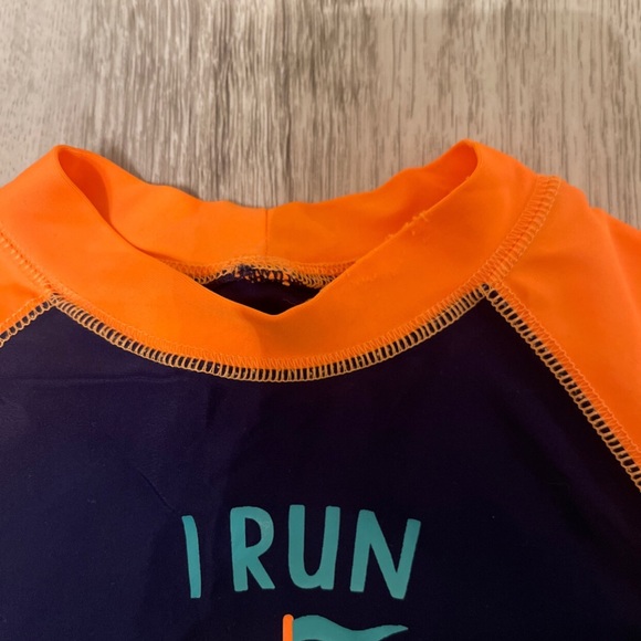 Carter's 24 Month Bathing Suit With Rash guard “I Run This Ship” - Picture 3 of 5